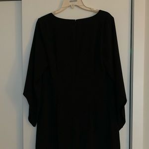 dress w/ asymmetrical hem bell sleeves